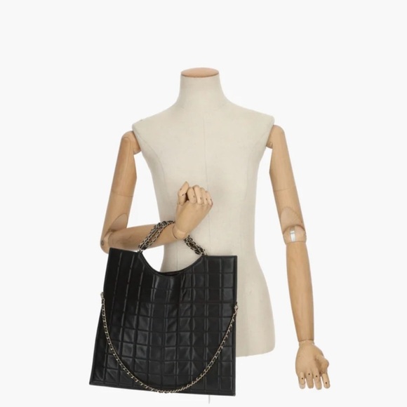 Chanel quilted box foldover envelope clutch - Picture 8 of 16